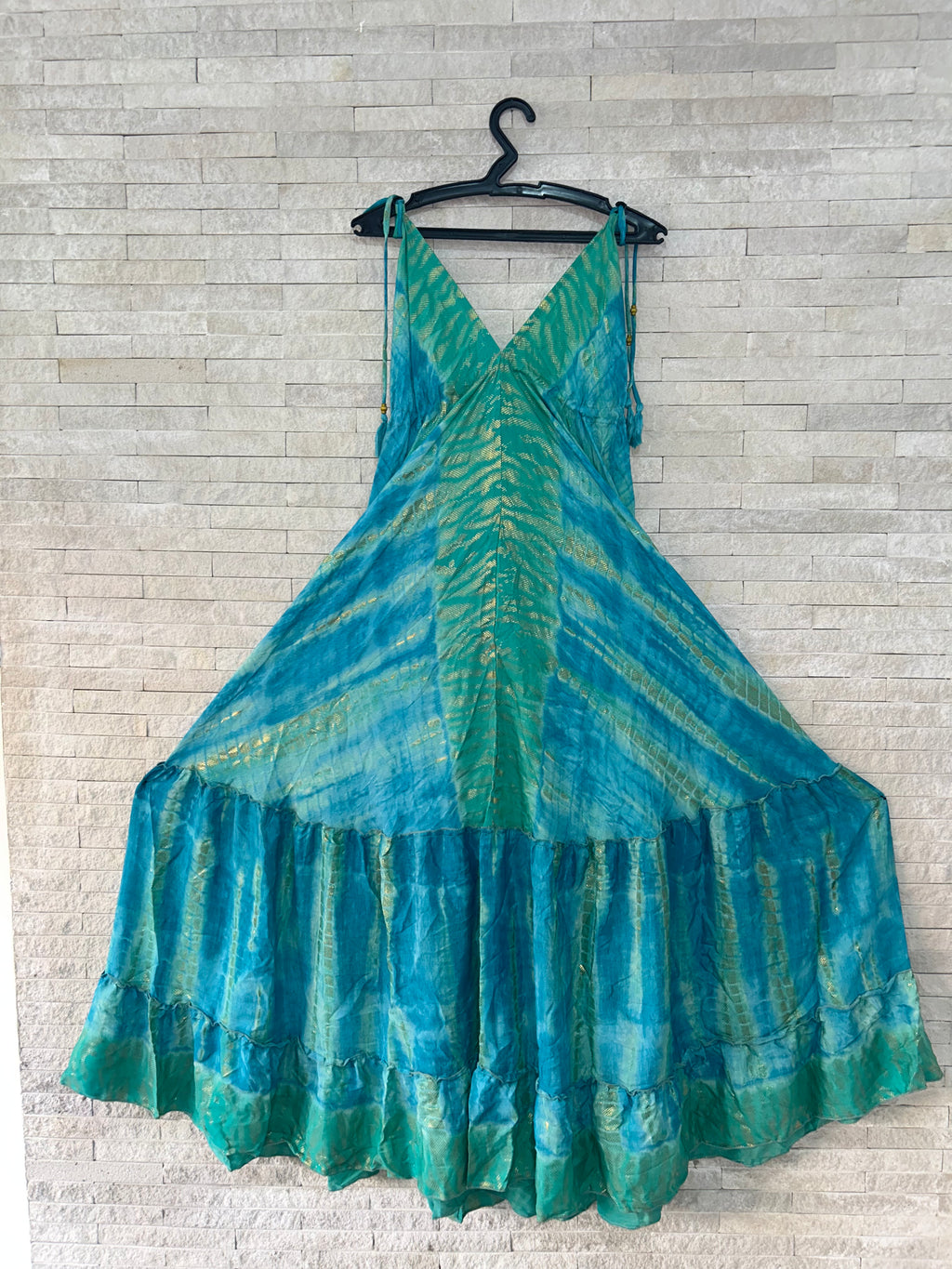 Boho Print Maxi Dress with Adjustable Straps – One Size (US 8–18)