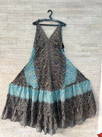 Boho Print Maxi Dress with Adjustable Straps – One Size (US 8–18)