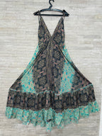 Boho Print Maxi Dress with Adjustable Straps – One Size (US 8–18)