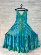 Boho Print Maxi Dress with Adjustable Straps – One Size (US 8–18)