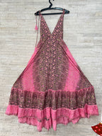 Boho Print Maxi Dress with Adjustable Straps – One Size (US 8–18)