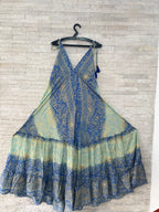 Boho Print Maxi Dress with Adjustable Straps – One Size (US 8–18)