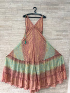 Boho Print Maxi Dress with Adjustable Straps – One Size (US 8–18)